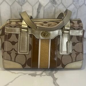 Coach Hampton Signature satchel bag